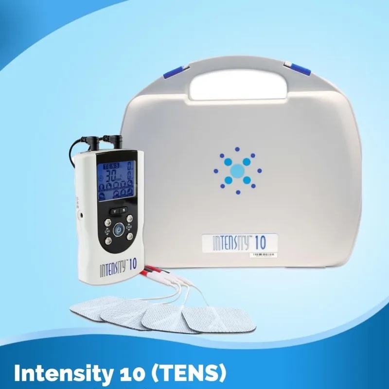 Compex Estimulador muscular Edge 2.0 con kit TENS: máquina eléctrica de  estimulación muscular (EMS), 12 electrodos a presión, 4 programas, cables  de
