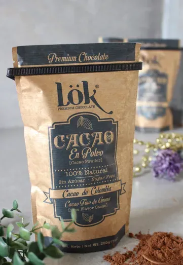 Cacao en polvo marca Lok