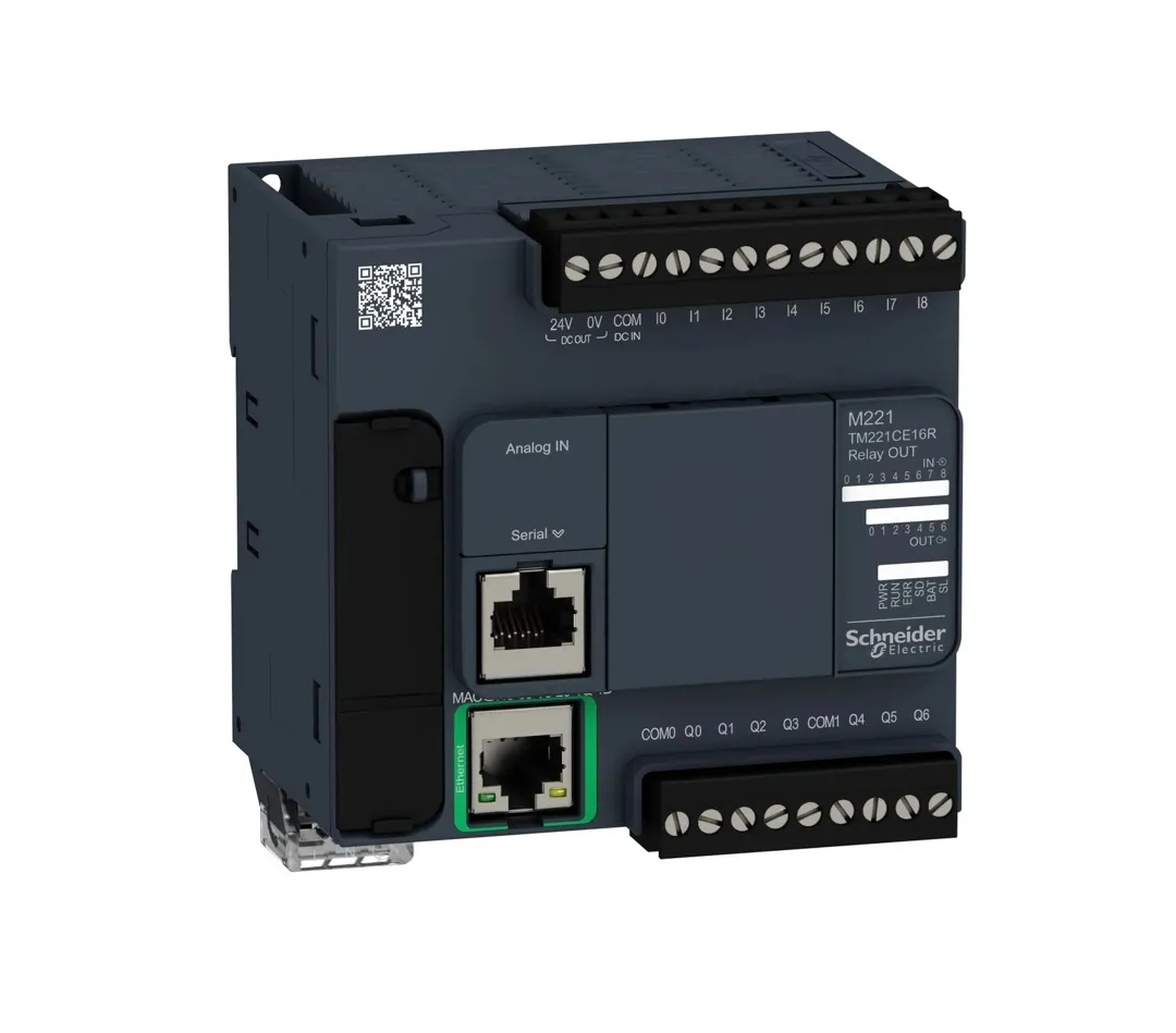 Controlador Logico Cpu Compacta Ac 9E/7S Modicon M221 Ethernet+Serie 110-240 Vac Tm221Ce16R