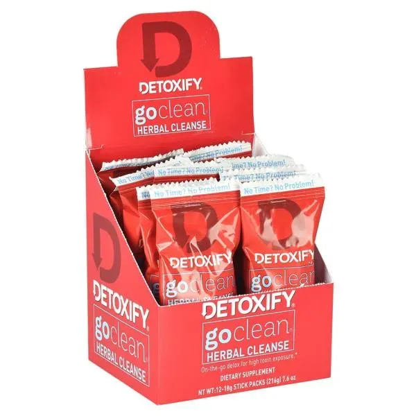 Sobre Detoxify Go Clean Raspberry 0.63oz
