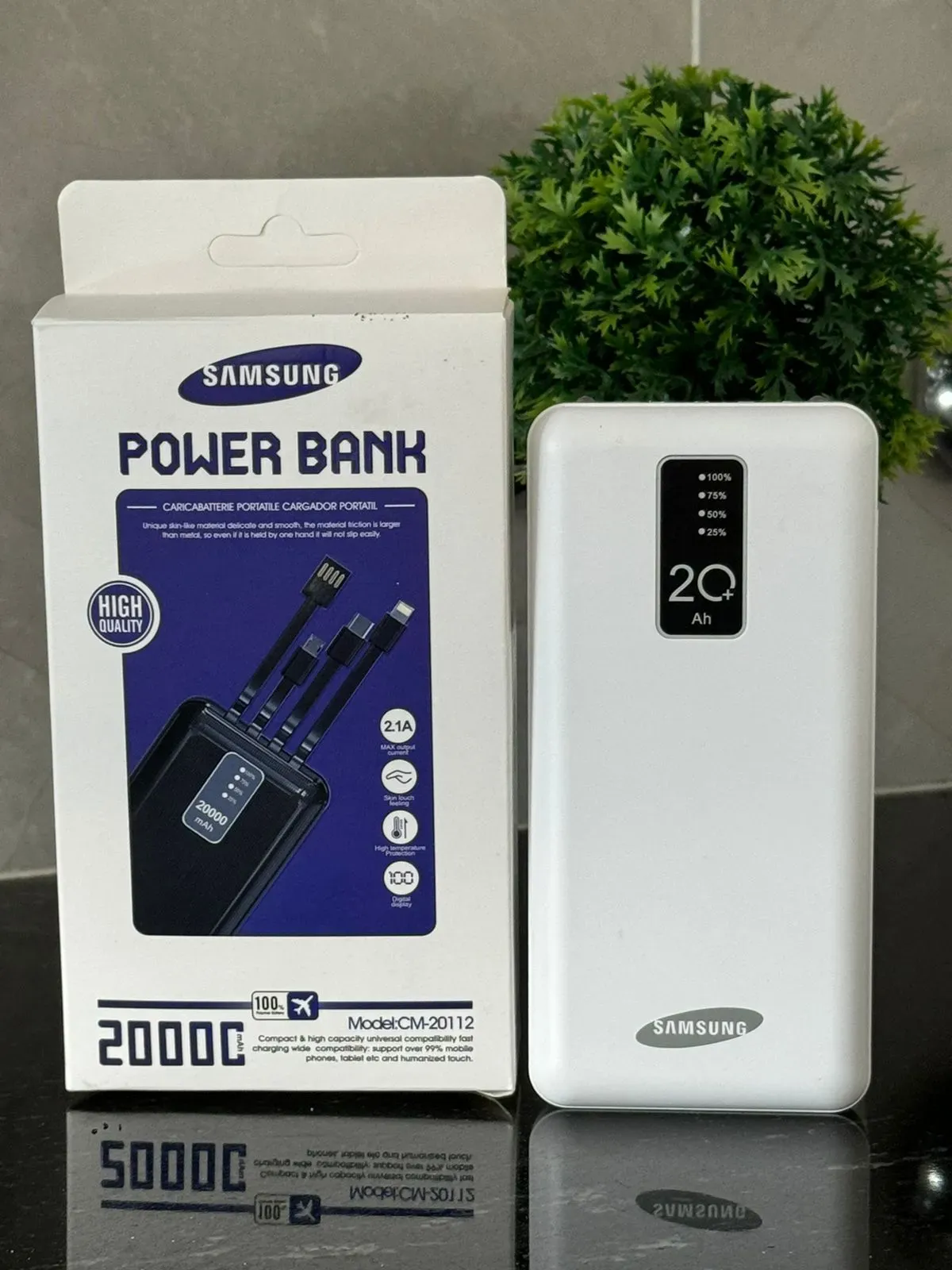 Cargador Portatil Power Bank Samsung 20000 Mah 4 En 1