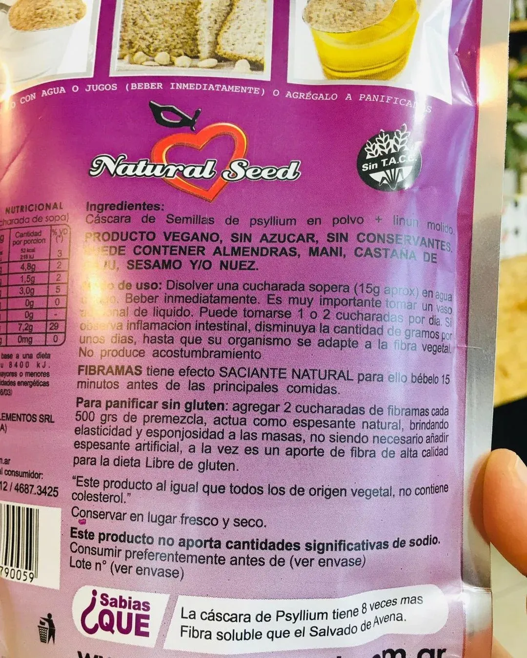 Fibramas Psyllium Husk + Lino Molido Natural Seed (200 gr.)