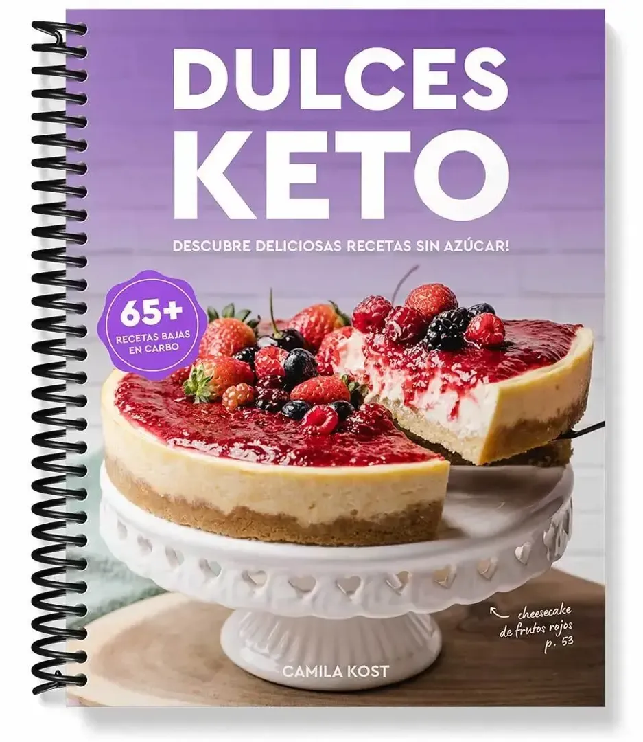Dulces Keto PDF +65 Deliciosas Recetas de Dulces y Postres ¡Sin Azúcar!