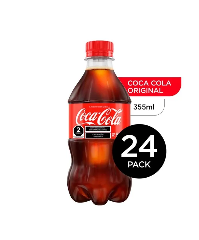 Refresco coca cola desechable 355 ml 