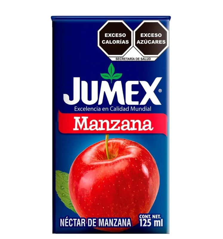 Jugo Jumex manzana 125 ml 50 piezas 