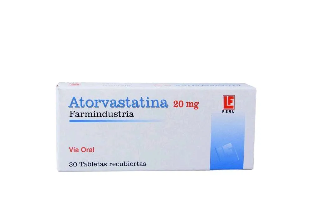 Atorvastatina 20 mg tabletas