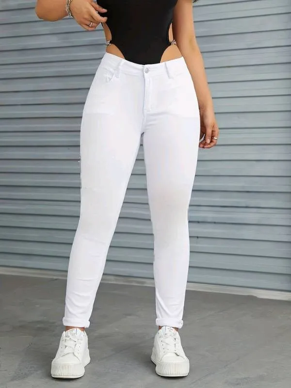 90168 Reg - Jeans blanco clásico 