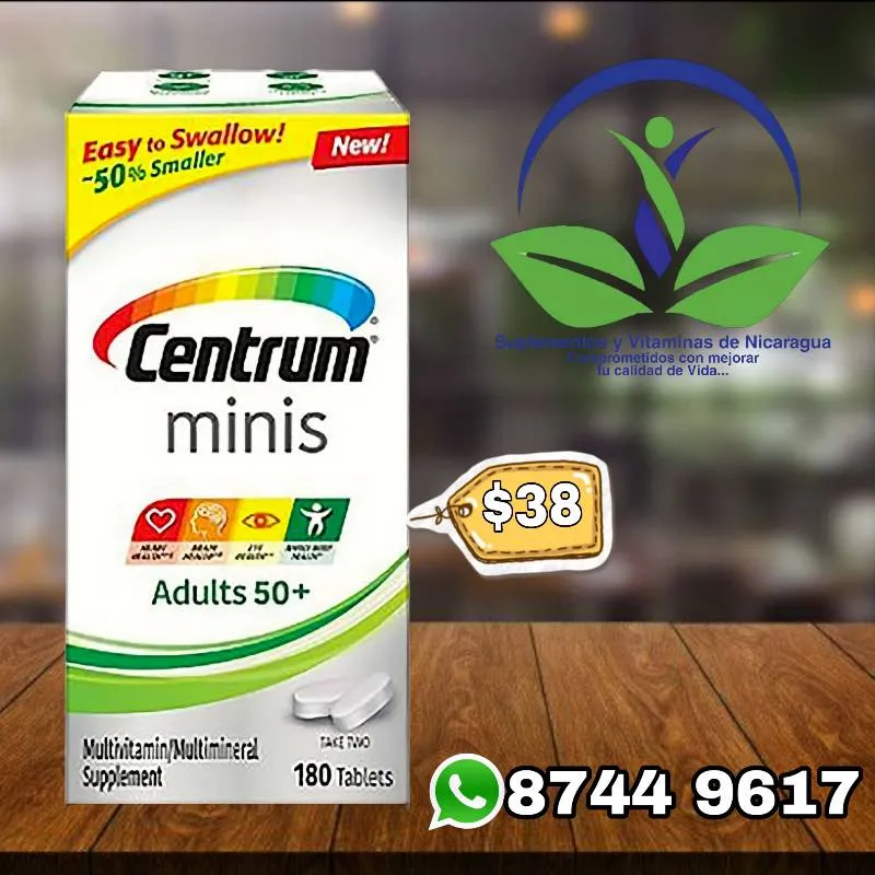 Centrum minis Adultos 50+ 180 tablets 