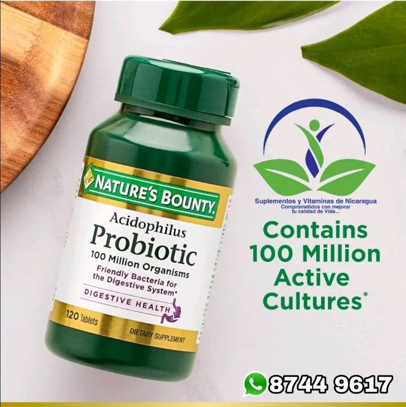 Probióticos Natures Bounty 100 Tablets