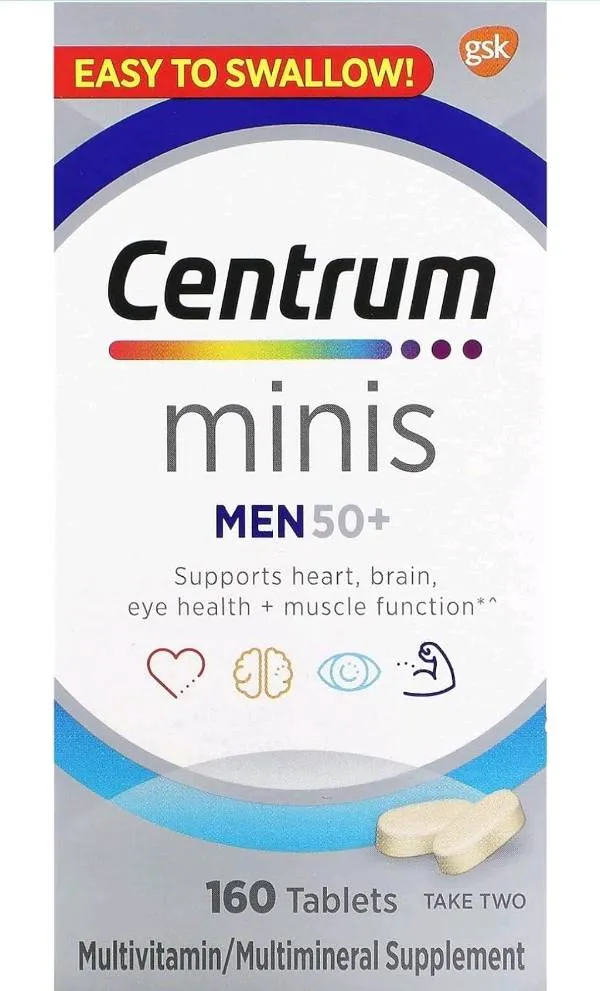 Centrum Minis Mens 50+ 160 Tablets