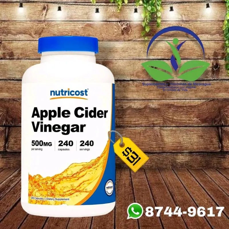Apple Cider vinegar Nutricost 240 cápsulas 