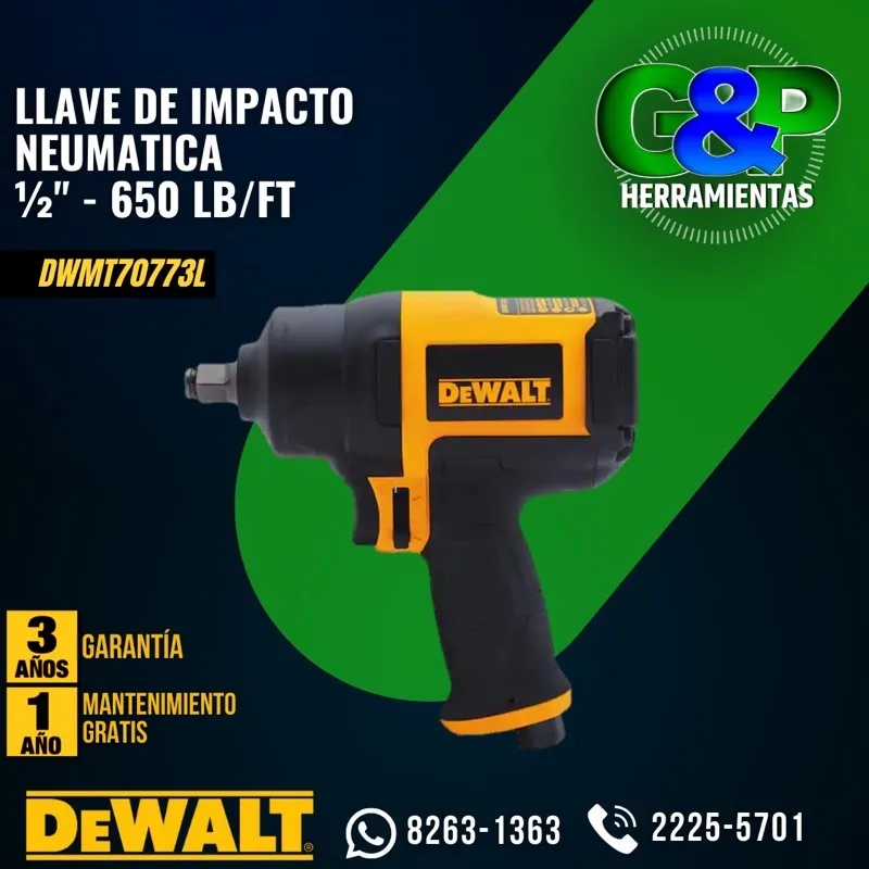 Llave de Impacto Neumática DeWalt DWMT70773L