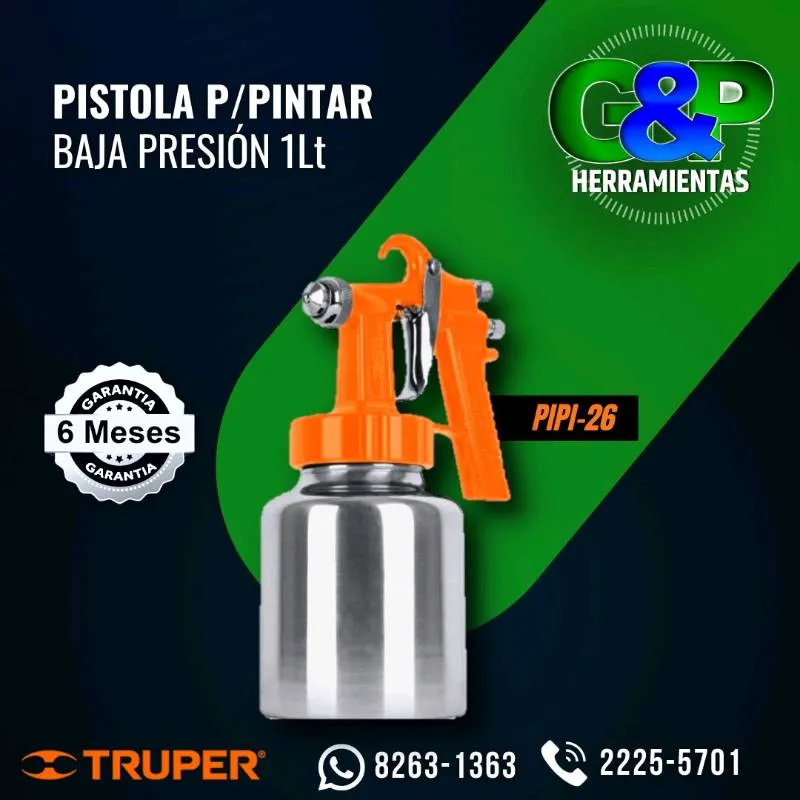 PISTOLA P/PINTAR BAJA PRESION TRUPER PIPI-26