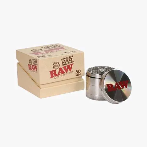 Picadora RAW Stainless 4 pcs 50mm Silver
