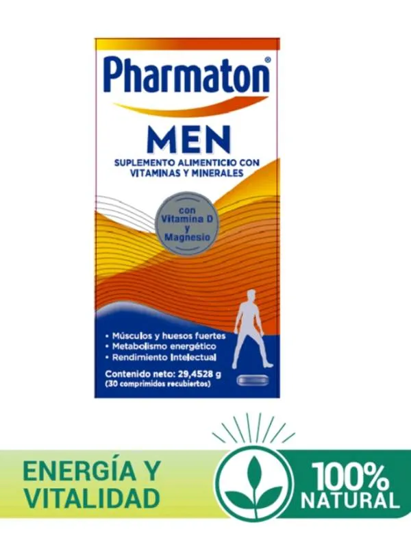 Pharmaton Men Por 30 Comprimidos Recubiertos.