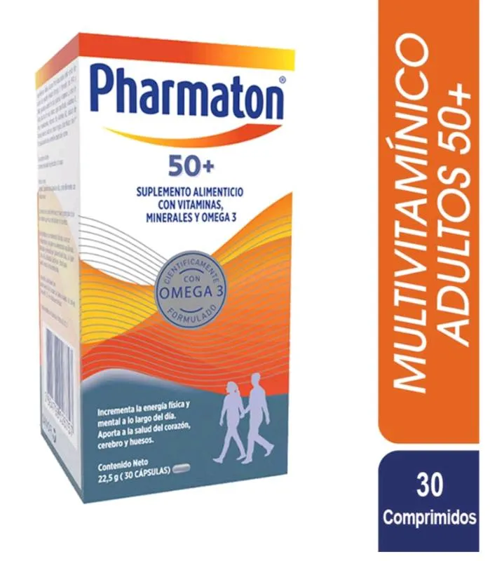 Pharmaton 50+ Por 30 Perlas Blandas.