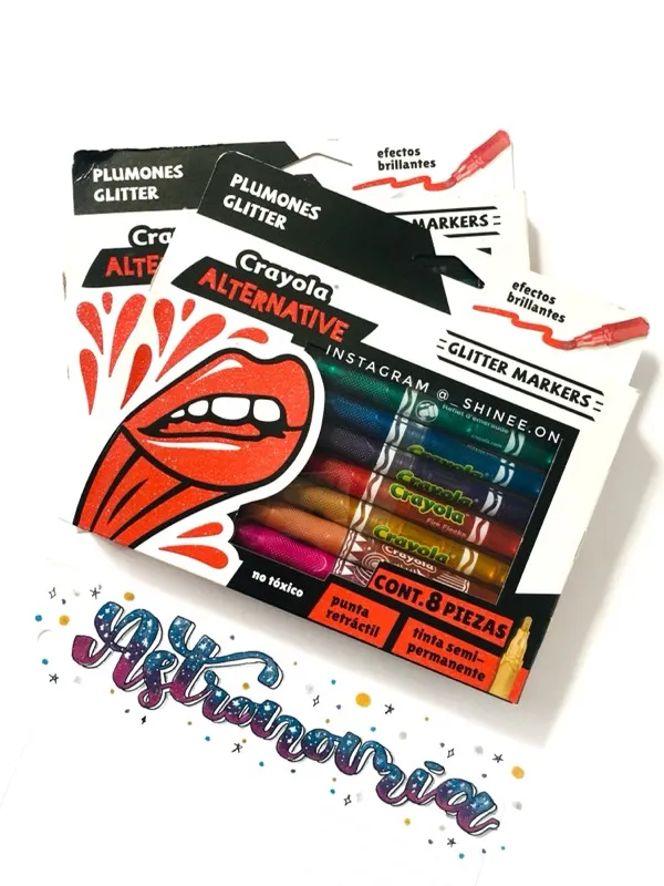 Crayola Alternative Glitter markers