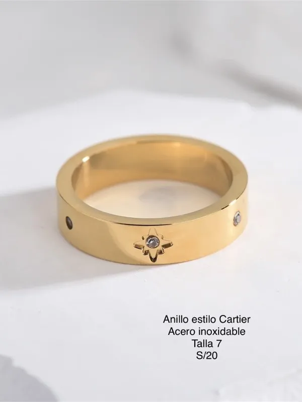 Anillo estilo Cartier talla 7 