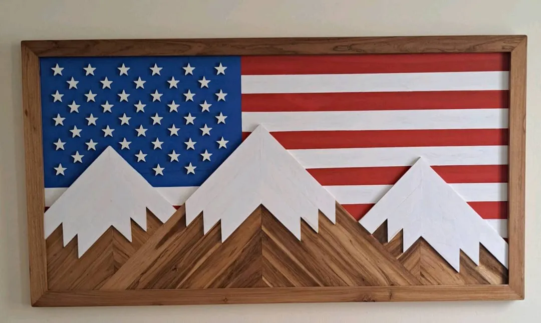 Cuadro Decorativo Bandera USA