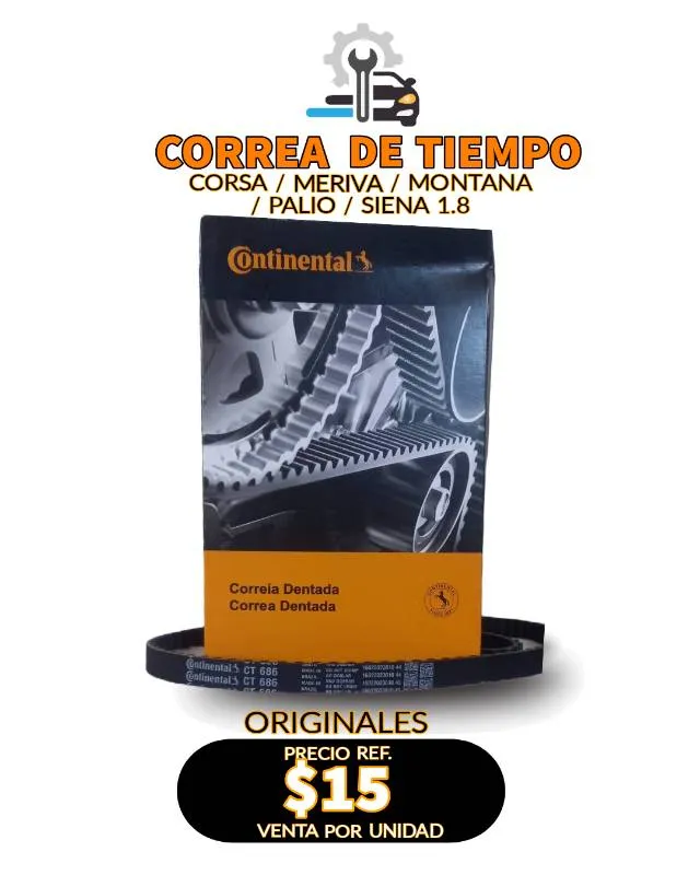 Correa De Tiempo ORIGINAL Corsa / Meriva/ Montana / Palio / Siena 1.8