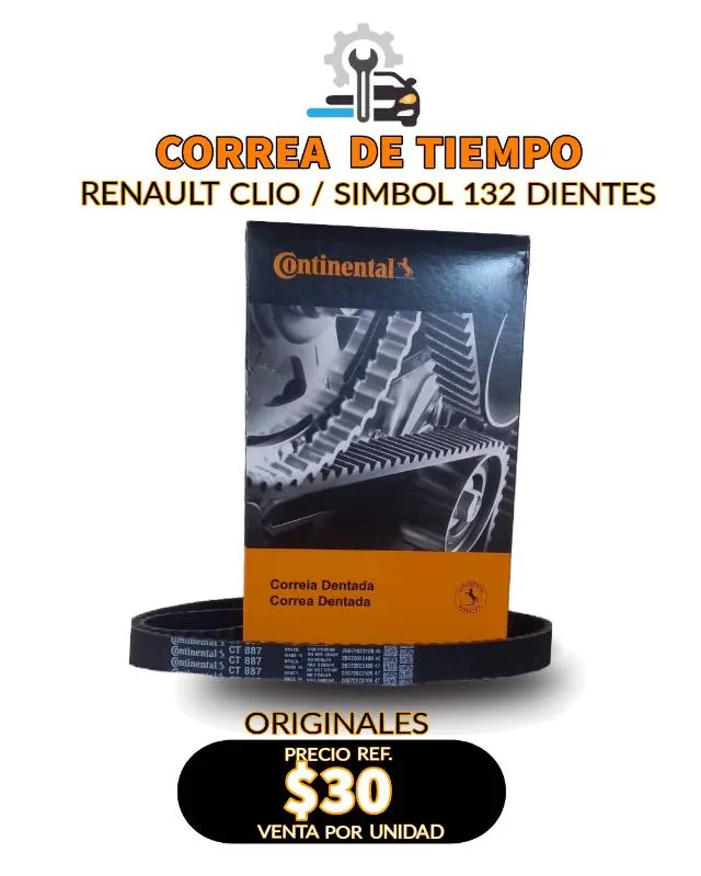 Correa De Tiempo ORIGINAL Renault Clio /Simbol 132 Dientes 