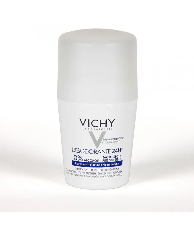 Vichy Desodorante Roll-on 24 h sin sales de aluminio 