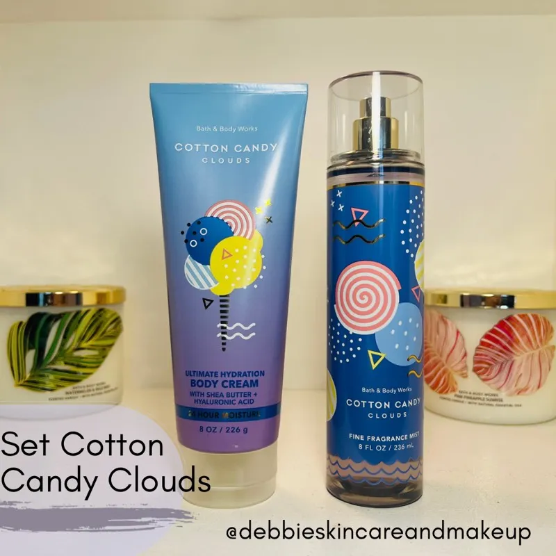 Bath & Body Works Set Cotton Candy Clouds 