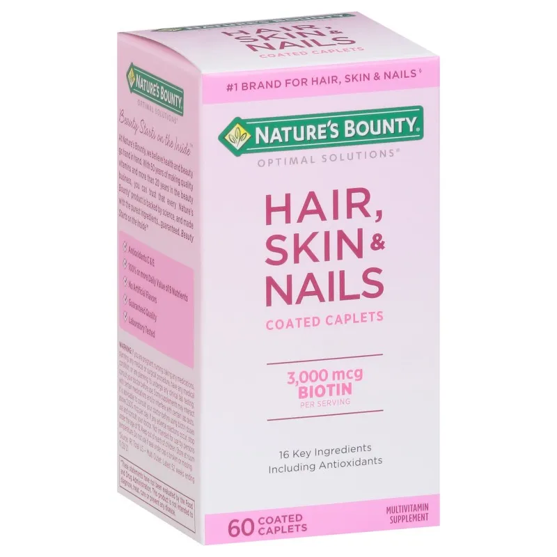 Nature’s Bounty Hair Skin & Nails Capletas 3,000 mcg Biotin
