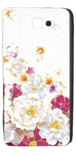 Forro Antichoque Flores Compatible Con Samsung J7 Prime 2