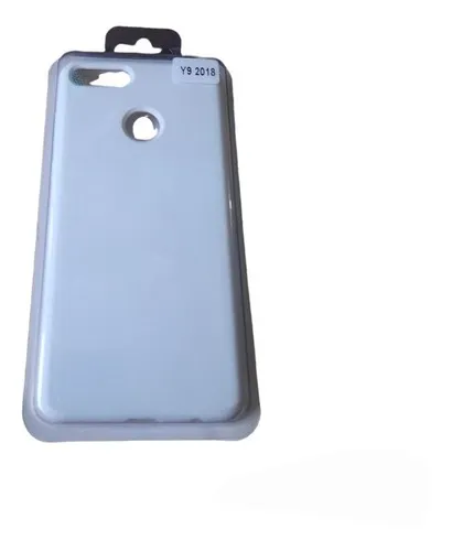 Forro Silicone Case Compatible Con Huawei Y9 2018 Blanco