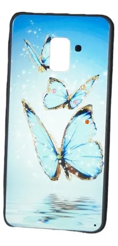 Forro Antichoque Mariposas Compatible Con Samsung A8