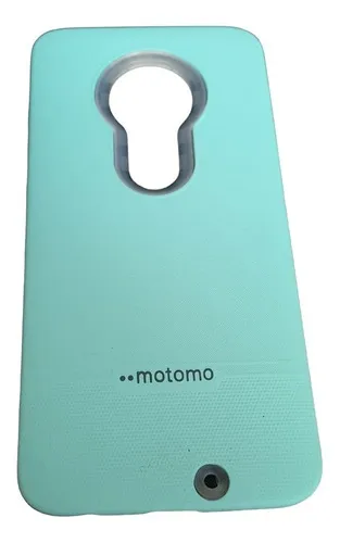 Forro Antichoque Compatible Con Motorola G7 Aguamarina