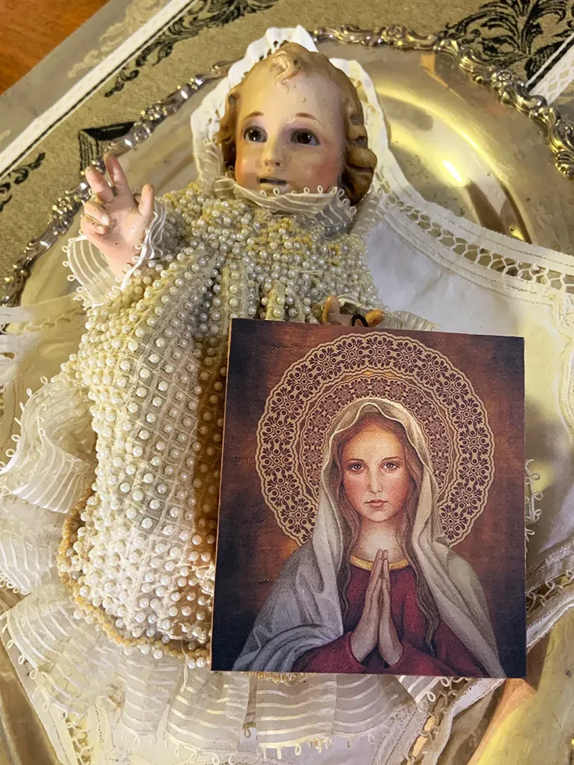 Icono Pequeño - Virgen Rezando