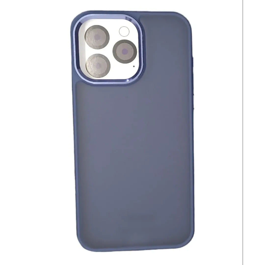 Forro Case Ceramico Mate Azul Oscuro Iphone 15 Ultra