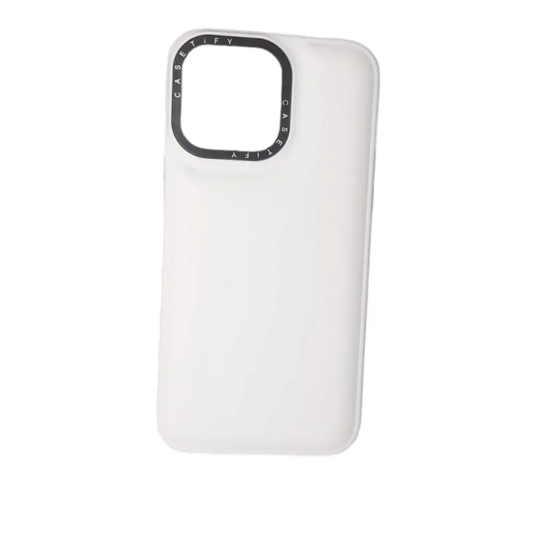 Forro Silicone Case Acolchada Iphone 14 Pro Max Blanco