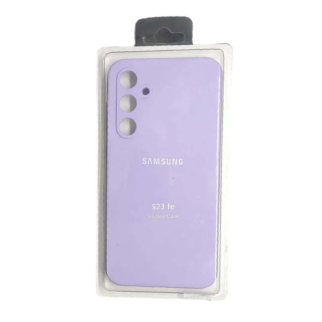 Forro Silicone Case Samsung S23 Fe  Lila 