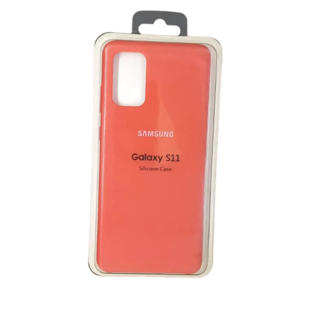Forro Silicone Case  Samsung S11 Rojo