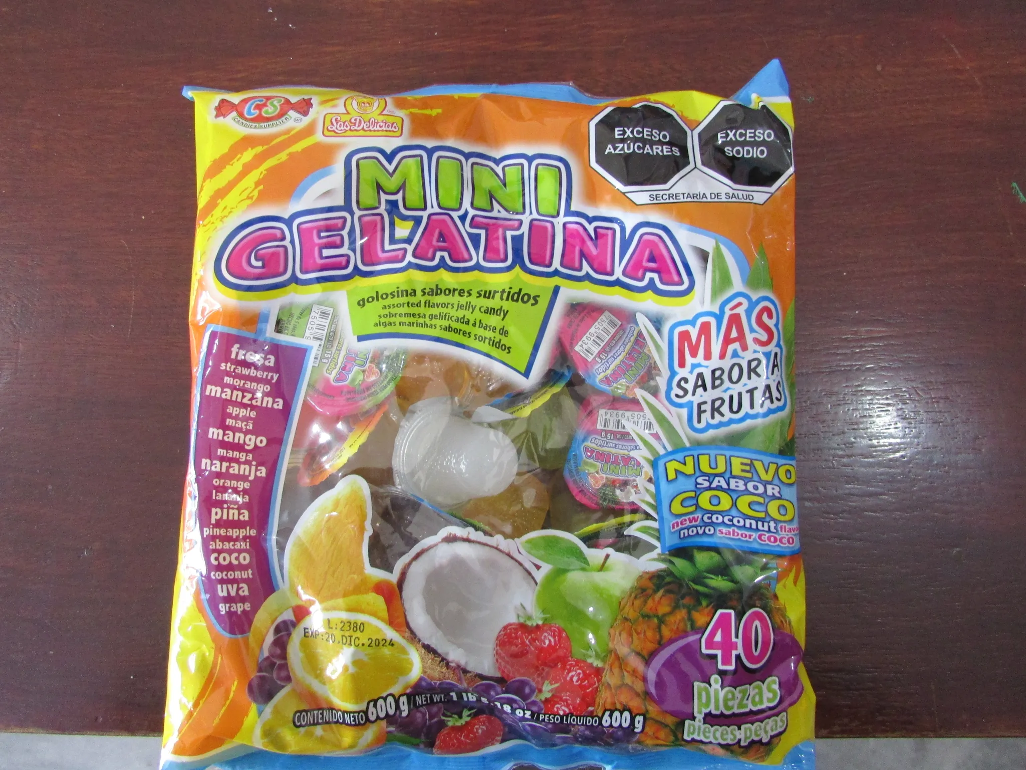 Mini Gelatina 40 pzas Las Delicias