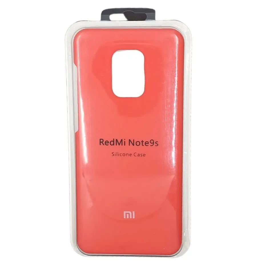 Forro Silicone Case Xiaomi Note 9S Rojo