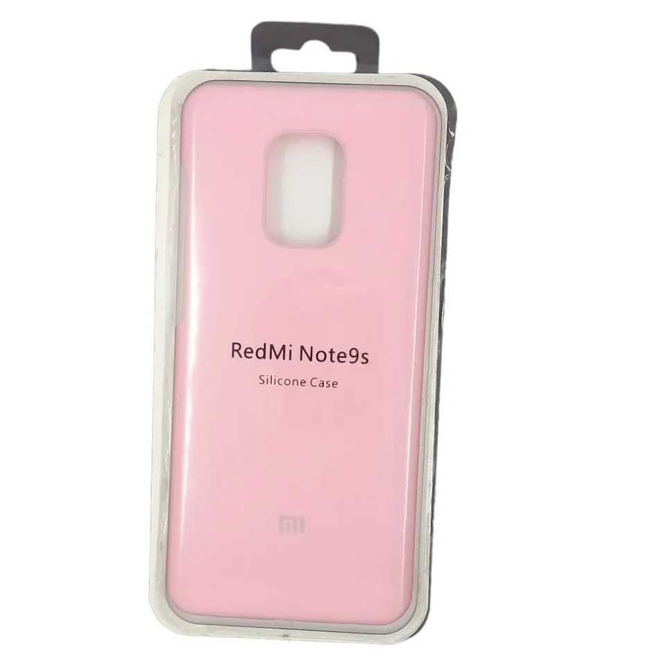  Forro Silicone Case Xiaomi Note 9S Rosado