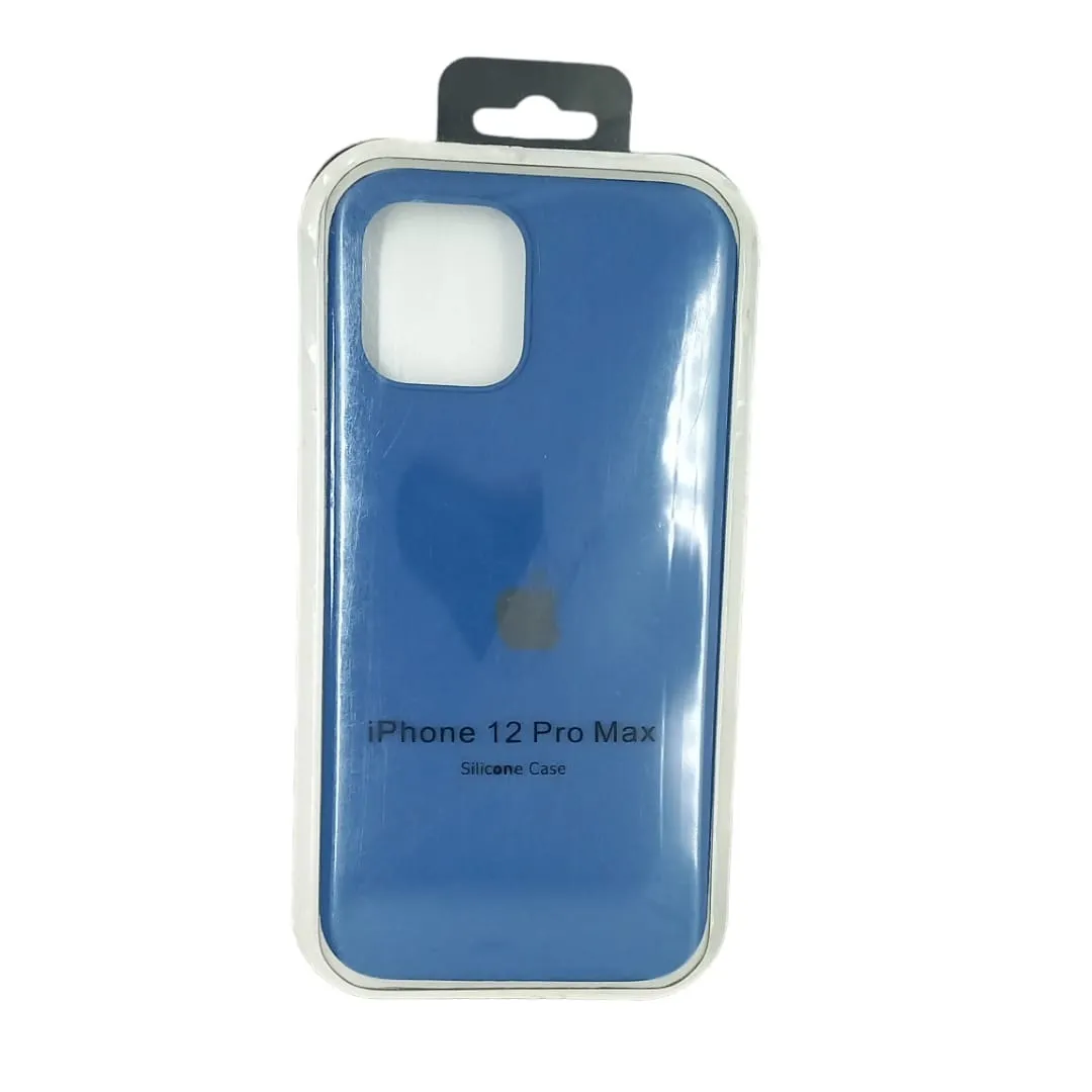 Forro Silicone Case Iphone 12 Pro Max Azul Rey