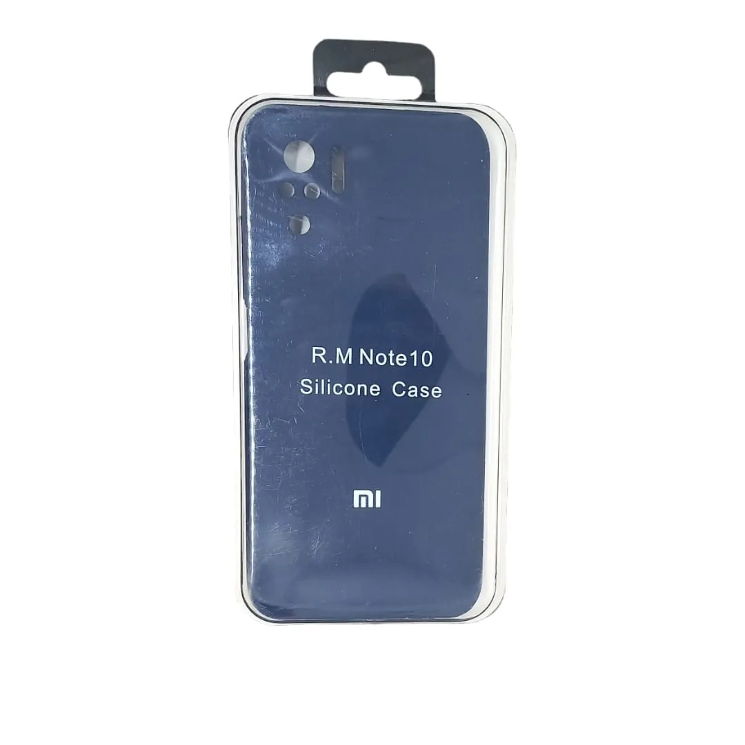 Forro Silicone Case Xiaomi Redmi Note 10 Azul Oscuro
