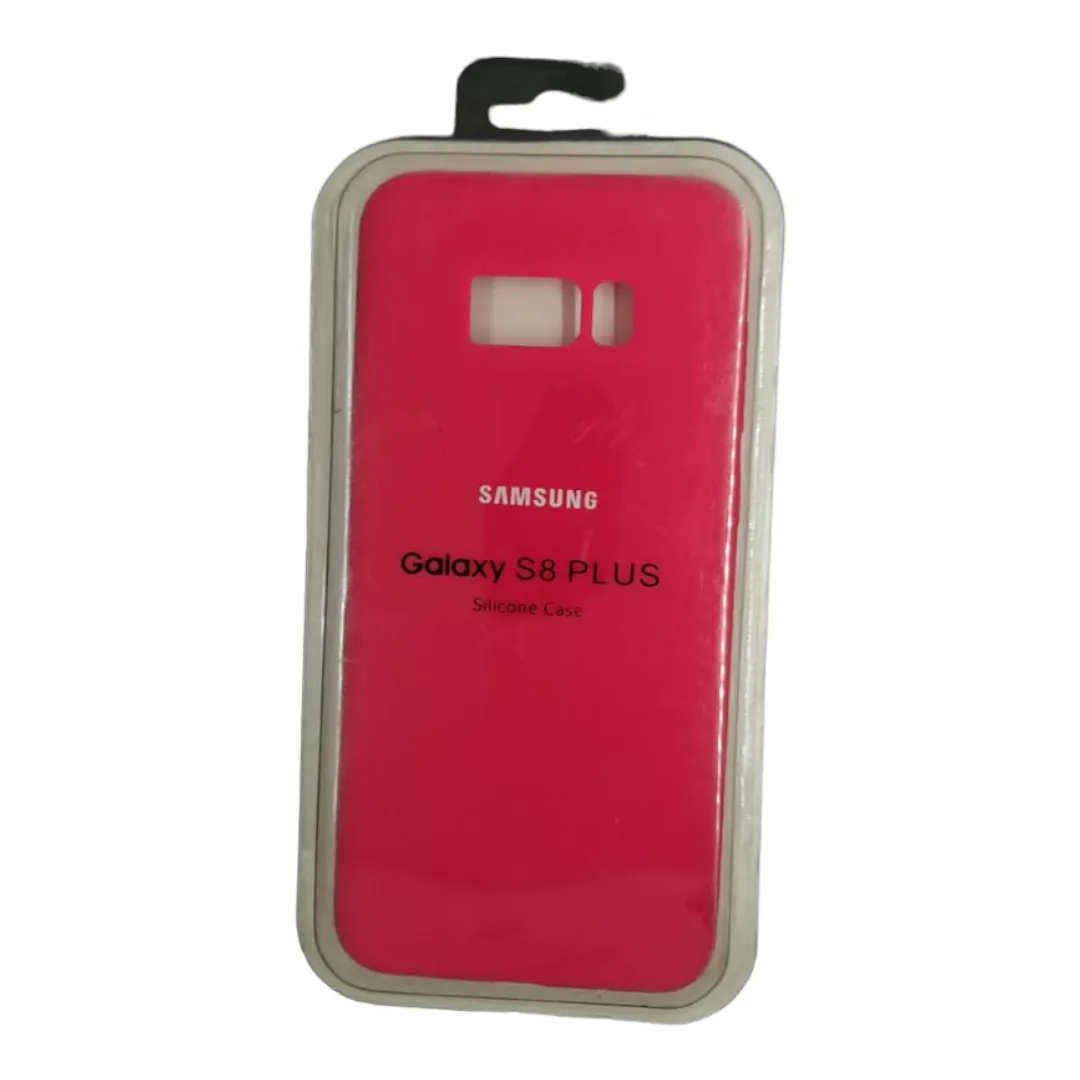 Forro Silicone Case Samsung S8 Plus Fucsia
