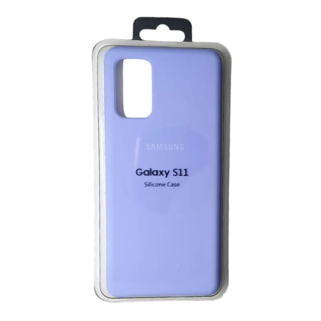 Forro Silicone Case Samsung S11 Lila