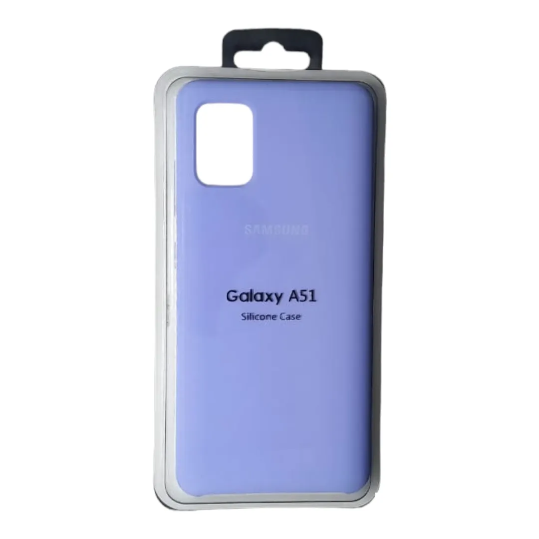 Forro Silicone Case Samsung A51 Lila