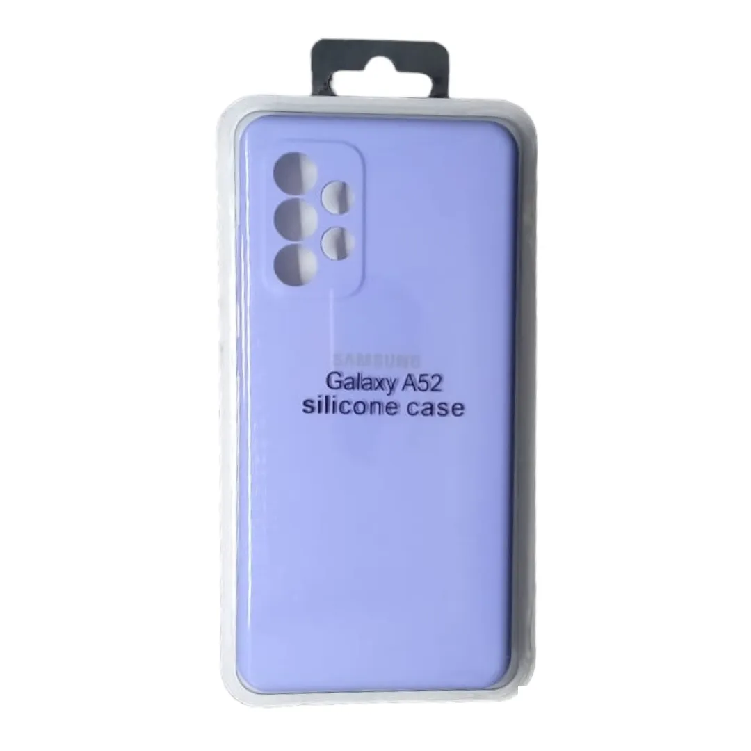 Forro Silicone Case Samsung A52 Lila
