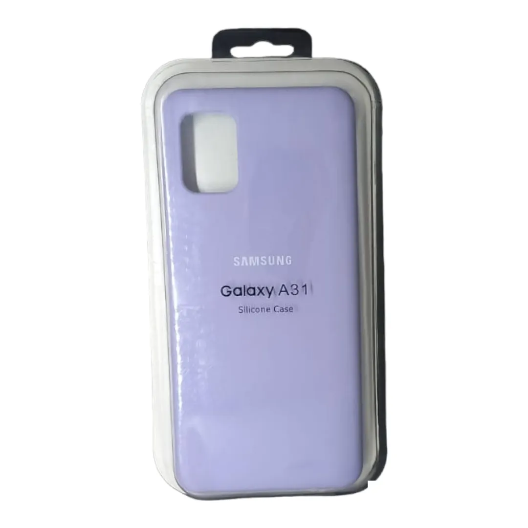 Forro Silicone Case Samsung A31 Lila