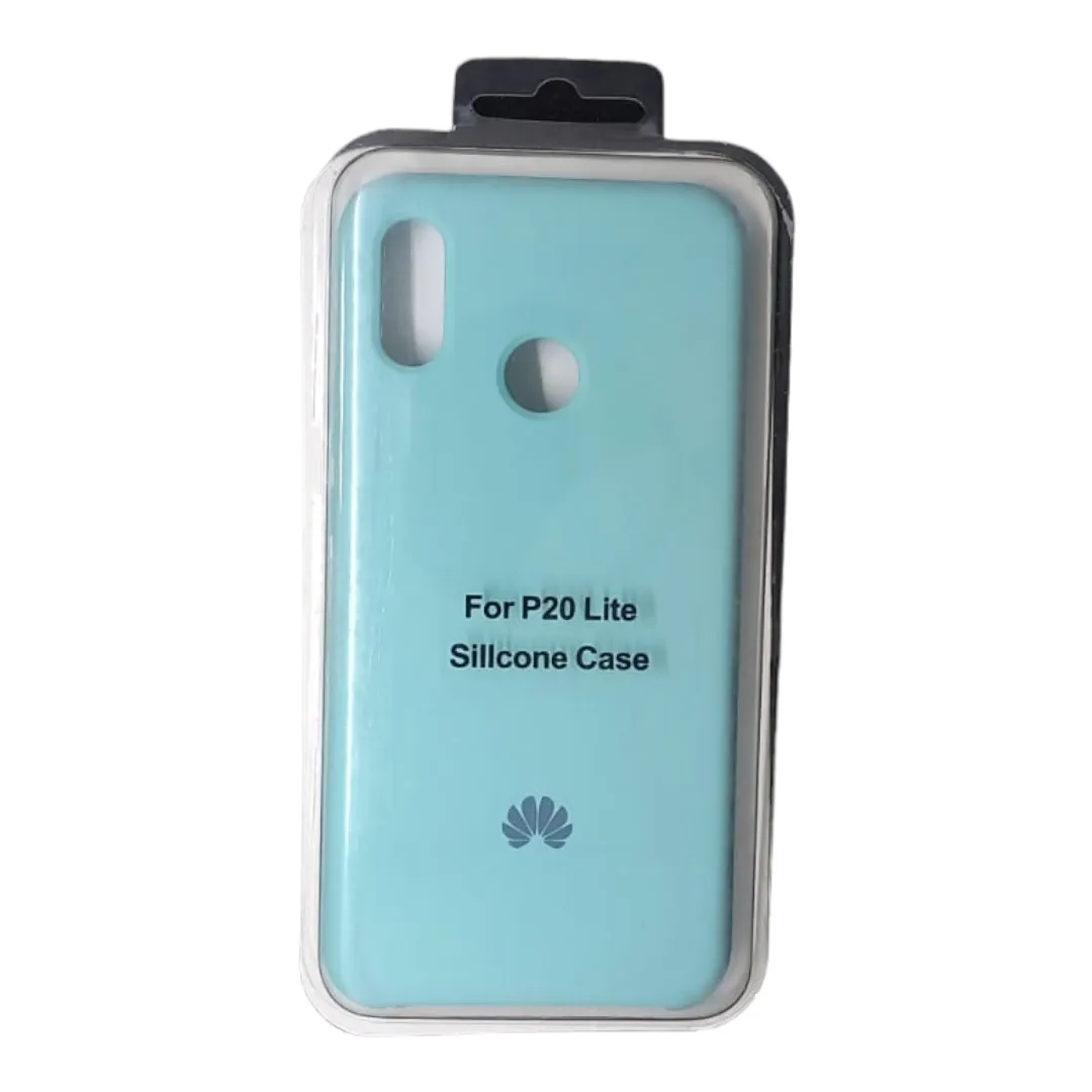 Forro Silicone Case Huawei P20 Lite Aguamarina