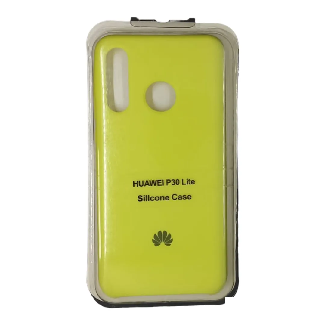 Forro Silicone Case Huawei P30 Lite Amarillo