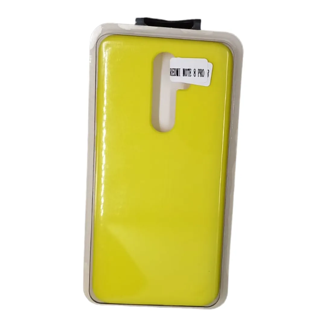 Forro Silicone Case Redmi Note 8 Pro Amarillo
